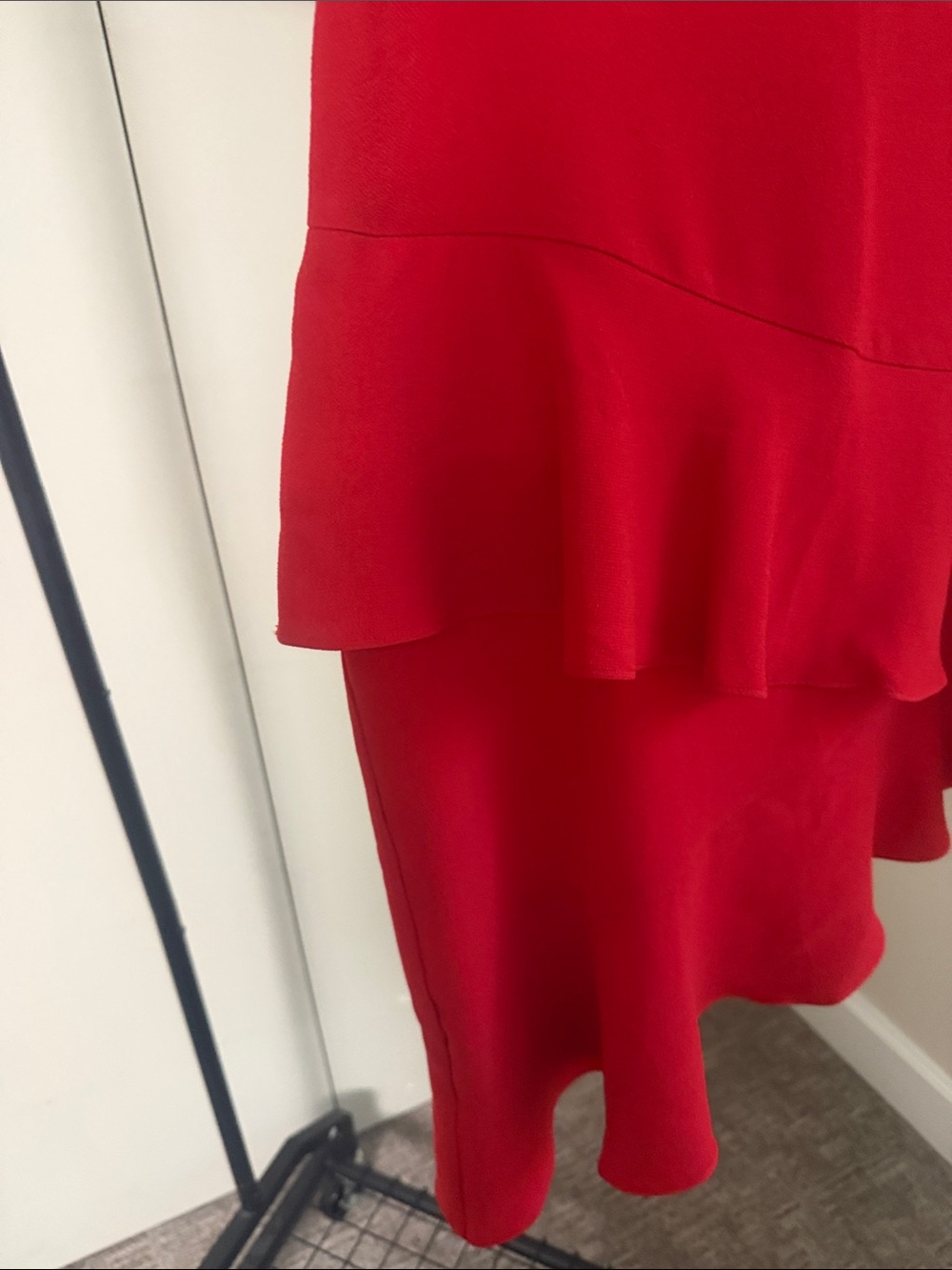 Target Red Asymmetrical Ruffle Skirt - Picture 4 of 7